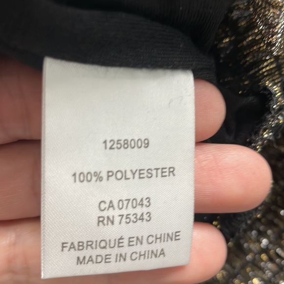 COPY - NWT Joie High Neck Smocked Metallic Sparkle Top - Picture 7 of 7